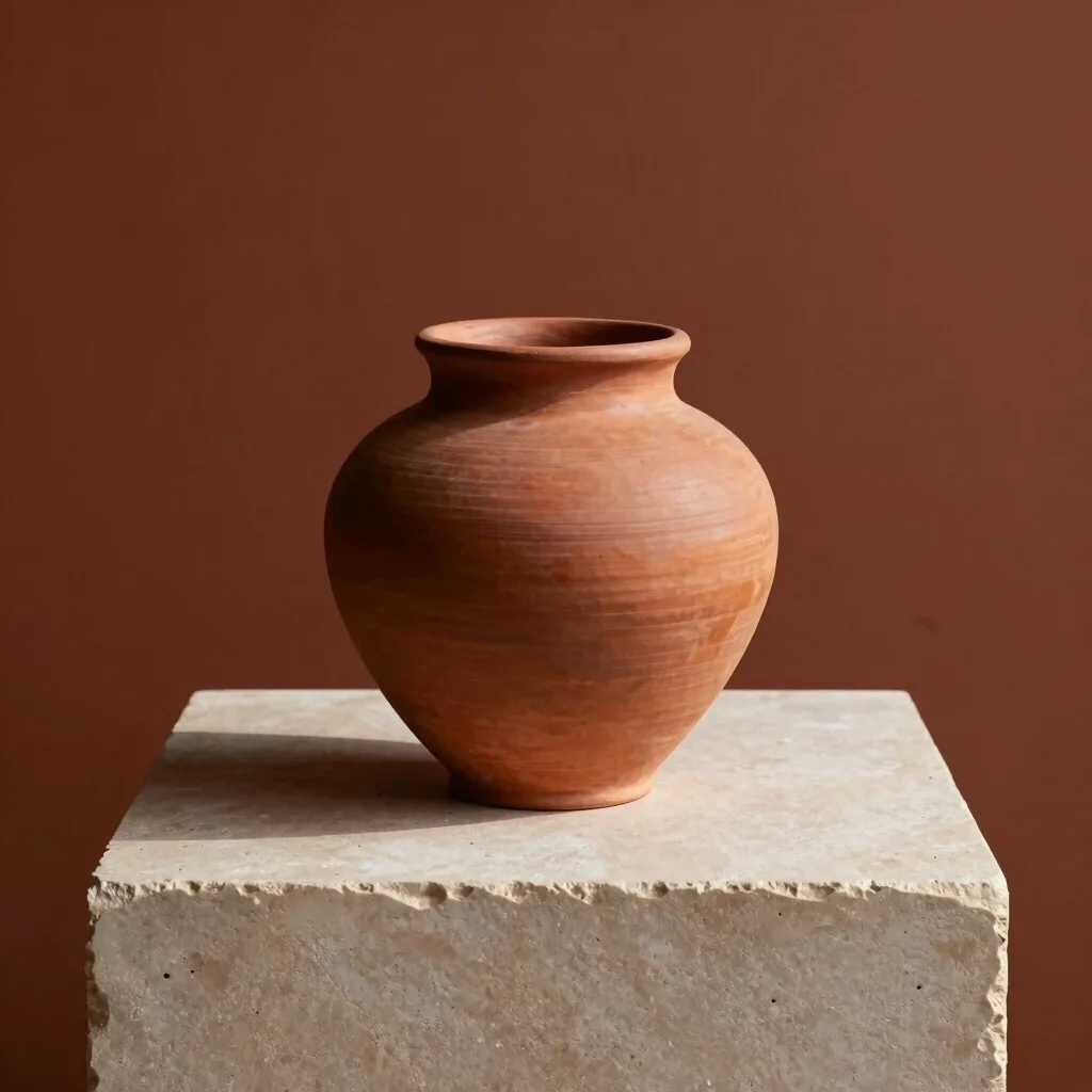 Sculptural Sandstone Ceramic Vessel