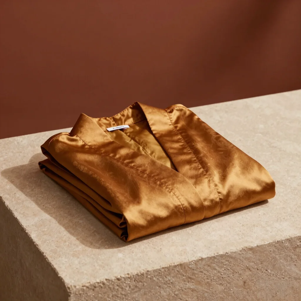 Hand Spun Wild Silk Robe
